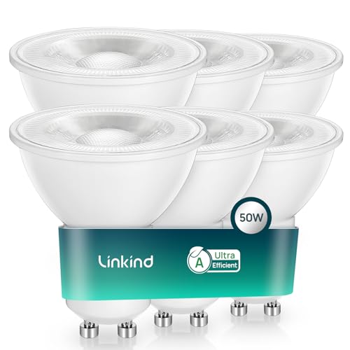 Linkind Ultraeffiziente GU10 LED Birne, 2W=50W, 4000K Neutralweiß von Energieeffizienz-Label-A, Nicht Dimmbar GU10 Glühbirne 360Lm, 36° Mittlerer Abstrahlwinkel, Klasse A LED Birne, 6 Stück Linkind Ultraeffiziente GU10 LED Birne, 2W=50W, 4000K Neutralweiß von Energieeffizienz-Label-A, Nicht Dimmbar GU10 Glühbirne 360Lm, 36° Mittlerer Abstrahlwinkel, Klasse A LED Birne, 6 Stück von Linkind