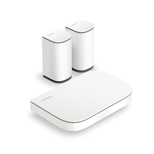 Linksys Velop Micro 6 Dual-Band Mesh-WLAN-System - WiFi 6-Router mit bis zu 3 Gbit/s für 465 m² und 150+ Geräte - ersetzt Internet Router und Extender, 3er Pack Linksys Velop Micro 6 Dual-Band Mesh-WLAN-System - WiFi 6-Router mit bis zu 3 Gbit/s für 465 m² und 150+ Geräte - ersetzt Internet Router und Extender, 3er Pack von Linksys