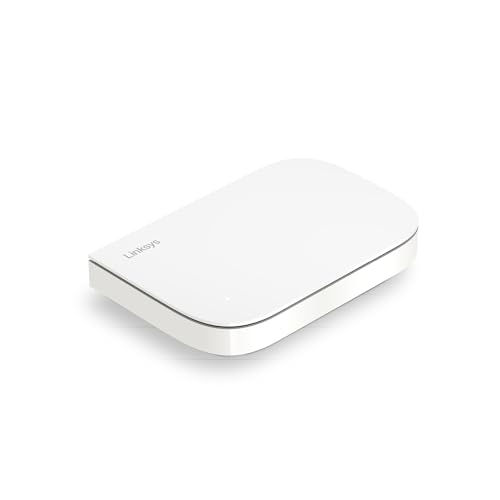 Linksys Velop Micro 6 Dual-Band Mesh WiFi 6-Router – Wireless Router mit bis zu 3 Gbit/s für 186 m² und 150+ Geräte – ersetzt Internet-Router & Extender, 1er-Pack von Linksys