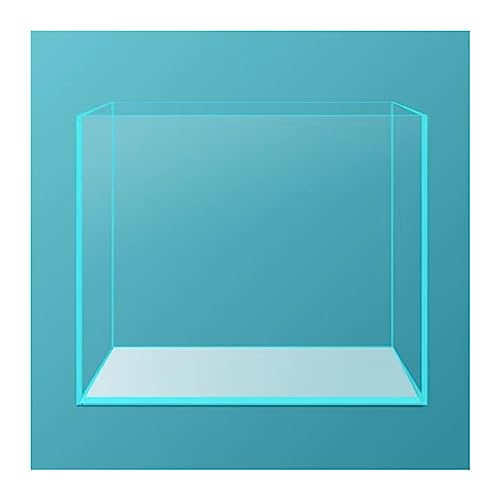 Aquarium Aquarium, transparentes Glas, ökologisches Aquarium, Aquarium, quadratisches Desktop-Aquarium, mittelgroßes Aquarium Goldfischbecken (Size : A) von Linmeas-753