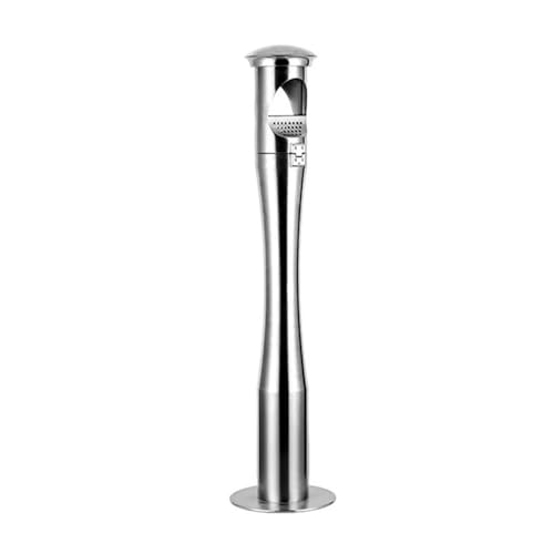 Linmeas-753 Bodenstehender Aschenbecher Aschensäule aus Edelstahl for Raucherbereiche, vertikaler Aschenbecher for öffentliche Außenbereiche Aschenbecher für den Innenbereich von Linmeas-753