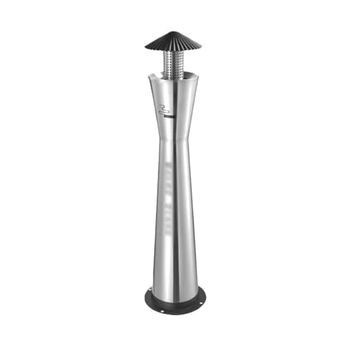 Linmeas-753 Bodenstehender Aschenbecher Stehende Zigarettenkippensäule aus Edelstahl, regenfeste Aschensäule for den öffentlichen Außenbereich Aschenbecher für den Innenbereich von Linmeas-753