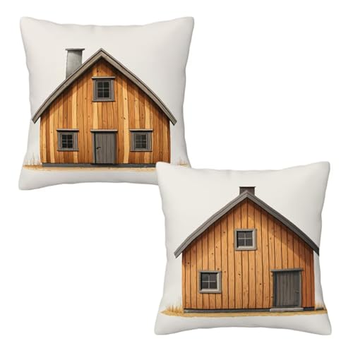 Kissenbezug 45x45 cm Beige, Dekokissen Kissenbezüge 2er Set, Samt Sofakissen Kopfkissenbezug, Deko Kissen Modern Beidseitiger Druck, Zierkissen Kissenbezug für Herbst Deko Wohnzimmer Schlafzimmer E-60 Kissenbezug 45x45 cm Beige, Dekokissen Kissenbezüge 2er Set, Samt Sofakissen Kopfkissenbezug, Deko Kissen Modern Beidseitiger Druck, Zierkissen Kissenbezug für Herbst Deko Wohnzimmer Schlafzimmer E-60 von Linncen