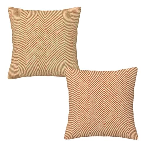Kissenbezug 65x65 Orange, Dekokissen Kissenbezüge 2er Set, Samt Sofakissen Kopfkissenbezug, Deko Kissen Geometrie Beidseitiger Druck, Zierkissen Kissenbezug, Herbst Deko Wohnzimmer Schlafzimmer H-60 Kissenbezug 65x65 Orange, Dekokissen Kissenbezüge 2er Set, Samt Sofakissen Kopfkissenbezug, Deko Kissen Geometrie Beidseitiger Druck, Zierkissen Kissenbezug, Herbst Deko Wohnzimmer Schlafzimmer H-60 von Linncen