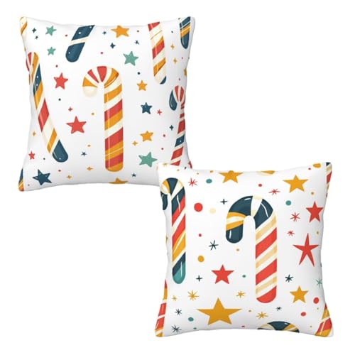 Kissenbezug 80x80 Weihnachten, Dekokissen Kissenbezüge 2er Set, Samt Sofakissen Kopfkissenbezug, Deko Kissen Weiß Beidseitiger Druck, Zierkissen Kissenbezug, Herbst Deko Wohnzimmer Schlafzimmer A-86 Kissenbezug 80x80 Weihnachten, Dekokissen Kissenbezüge 2er Set, Samt Sofakissen Kopfkissenbezug, Deko Kissen Weiß Beidseitiger Druck, Zierkissen Kissenbezug, Herbst Deko Wohnzimmer Schlafzimmer A-86 von Linncen