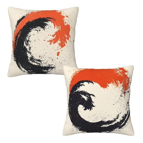 Kissenbezug 80x80 cm Beige, Dekokissen Kissenbezüge 2er Set, Samt Sofakissen Kopfkissenbezug, Deko Kissen Abstrakt Beidseitiger Druck, Zierkissen Kissenbezug, Herbst Deko Wohnzimmer Schlafzimmer H-36 Kissenbezug 80x80 cm Beige, Dekokissen Kissenbezüge 2er Set, Samt Sofakissen Kopfkissenbezug, Deko Kissen Abstrakt Beidseitiger Druck, Zierkissen Kissenbezug, Herbst Deko Wohnzimmer Schlafzimmer H-36 von Linncen