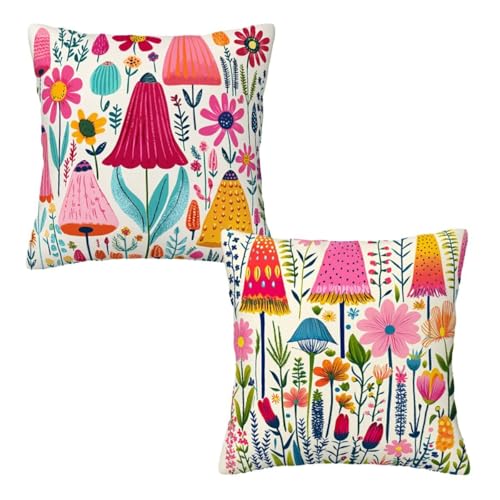 Kissenbezug 80x80 cm Bunt, Dekokissen Kissenbezüge 2er Set, Samt Sofakissen Kopfkissenbezug, Deko Kissen Anlage Beidseitiger Druck, Zierkissen Kissenbezug für Herbst Deko Wohnzimmer Schlafzimmer Z-24 Kissenbezug 80x80 cm Bunt, Dekokissen Kissenbezüge 2er Set, Samt Sofakissen Kopfkissenbezug, Deko Kissen Anlage Beidseitiger Druck, Zierkissen Kissenbezug für Herbst Deko Wohnzimmer Schlafzimmer Z-24 von Linncen