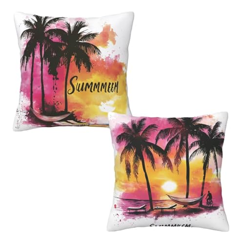 Kissenbezug 80x80 cm Weiß, Dekokissen Kissenbezüge 2er Set, Samt Sofakissen Kopfkissenbezug, Deko Kissen Sommer Beidseitiger Druck, Zierkissen Kissenbezug für Herbst Deko Wohnzimmer Schlafzimmer E-40 Kissenbezug 80x80 cm Weiß, Dekokissen Kissenbezüge 2er Set, Samt Sofakissen Kopfkissenbezug, Deko Kissen Sommer Beidseitiger Druck, Zierkissen Kissenbezug für Herbst Deko Wohnzimmer Schlafzimmer E-40 von Linncen