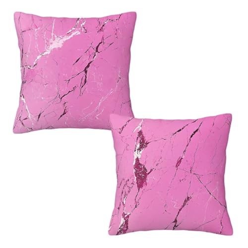 Kopfkissenbezug 40x40 cm 2er Set Rosa Dekokissen Kissenbezüge, Samt Sofakissen Kopfkissenbezug, Deko Kissen Modern Muster Beidseitiger Druck für Herbst Deko Wohnzimmer Sofa, Geschenke für Frauen H-45 Kopfkissenbezug 40x40 cm 2er Set Rosa Dekokissen Kissenbezüge, Samt Sofakissen Kopfkissenbezug, Deko Kissen Modern Muster Beidseitiger Druck für Herbst Deko Wohnzimmer Sofa, Geschenke für Frauen H-45 von Linncen