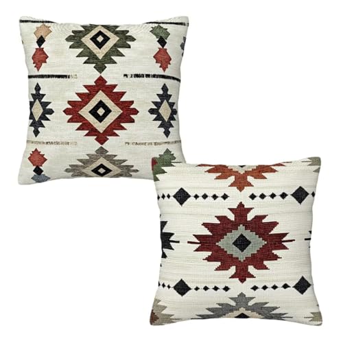 Kopfkissenbezug 45x45 cm 2er Set Boho Dekokissen Kissenbezüge, Samt Sofakissen Kopfkissenbezug, Deko Kissen Beige Muster Beidseitiger Druck für Herbst Deko Wohnzimmer Sofa, Geschenke für Frauen H-55 Kopfkissenbezug 45x45 cm 2er Set Boho Dekokissen Kissenbezüge, Samt Sofakissen Kopfkissenbezug, Deko Kissen Beige Muster Beidseitiger Druck für Herbst Deko Wohnzimmer Sofa, Geschenke für Frauen H-55 von Linncen