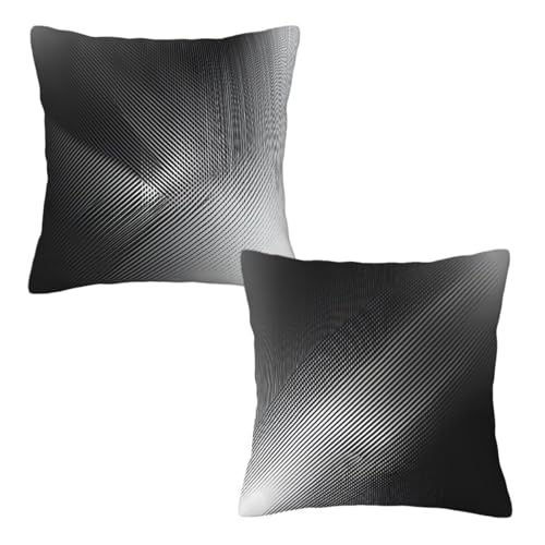 Kopfkissenbezug 50x50 cm 2er Set Grau Dekokissen Kissenbezüge, Samt Sofakissen Kopfkissenbezug, Deko Kissen Modern Muster Beidseitiger Druck für Herbst Deko Wohnzimmer Sofa, Geschenke für Frauen D-5 Kopfkissenbezug 50x50 cm 2er Set Grau Dekokissen Kissenbezüge, Samt Sofakissen Kopfkissenbezug, Deko Kissen Modern Muster Beidseitiger Druck für Herbst Deko Wohnzimmer Sofa, Geschenke für Frauen D-5 von Linncen