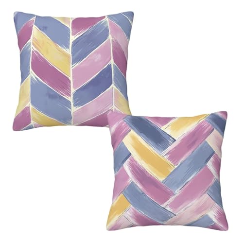 Kopfkissenbezug 60x60 cm 2er Set Lila Dekokissen Kissenbezüge, Samt Sofakissen Kopfkissenbezug, Deko Kissen Geometrie Muster Beidseitiger Druck für Herbst Deko Wohnzimmer, Geschenke für Frauen E-5 Kopfkissenbezug 60x60 cm 2er Set Lila Dekokissen Kissenbezüge, Samt Sofakissen Kopfkissenbezug, Deko Kissen Geometrie Muster Beidseitiger Druck für Herbst Deko Wohnzimmer, Geschenke für Frauen E-5 von Linncen