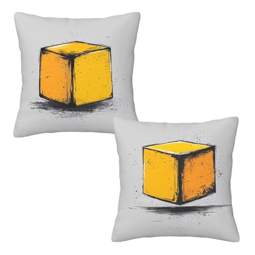 Kopfkissenbezug 65x65 cm 2er Set Grau Dekokissen Kissenbezüge, Samt Sofakissen Kopfkissenbezug, Deko Kissen Flippig Muster Beidseitiger Druck für Herbst Deko Wohnzimmer Sofa, Geschenke für Frauen Z-73 Kopfkissenbezug 65x65 cm 2er Set Grau Dekokissen Kissenbezüge, Samt Sofakissen Kopfkissenbezug, Deko Kissen Flippig Muster Beidseitiger Druck für Herbst Deko Wohnzimmer Sofa, Geschenke für Frauen Z-73 von Linncen