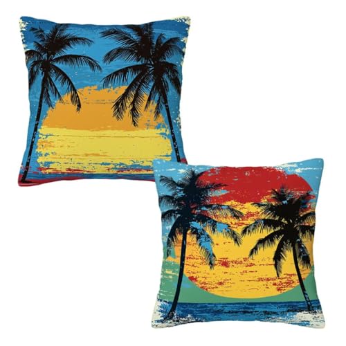Kopfkissenbezug 80x80 cm 2er Set Blau Dekokissen Kissenbezüge, Samt Sofakissen Kopfkissenbezug, Deko Kissen Sommer Muster Beidseitiger Druck für Herbst Deko Wohnzimmer Sofa, Geschenke für Frauen E-73 Kopfkissenbezug 80x80 cm 2er Set Blau Dekokissen Kissenbezüge, Samt Sofakissen Kopfkissenbezug, Deko Kissen Sommer Muster Beidseitiger Druck für Herbst Deko Wohnzimmer Sofa, Geschenke für Frauen E-73 von Linncen