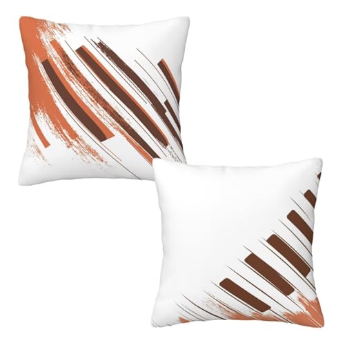 Kopfkissenbezug 80x80 cm 2er Set Weiß Dekokissen Kissenbezüge, Samt Sofakissen Kopfkissenbezug, Deko Kissen Flippig Muster Beidseitiger Druck für Herbst Deko Wohnzimmer Sofa, Geschenke für Frauen Z-55 Kopfkissenbezug 80x80 cm 2er Set Weiß Dekokissen Kissenbezüge, Samt Sofakissen Kopfkissenbezug, Deko Kissen Flippig Muster Beidseitiger Druck für Herbst Deko Wohnzimmer Sofa, Geschenke für Frauen Z-55 von Linncen