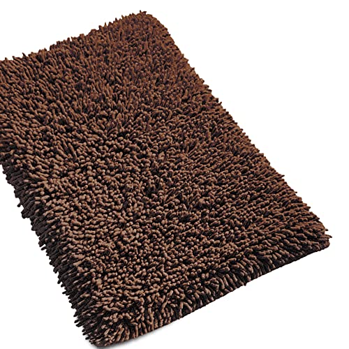 Badteppich Chenille Pure – Braun 50 x 80 von Linnea