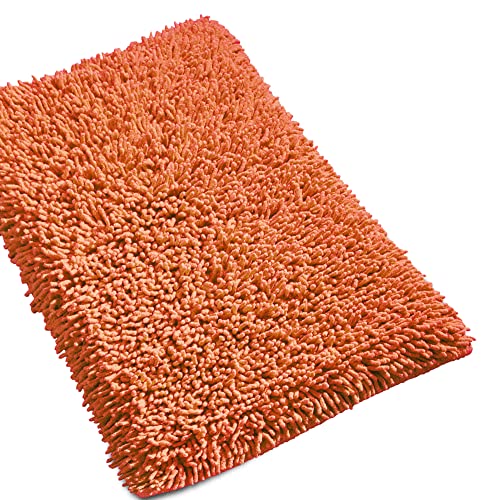 Badteppich Chenille Pure – Terracotta 50 x 80 von Linnea