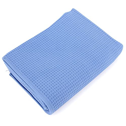 Handtuch, 50 x 100 cm Waffelpique Pure Waffle 300 g/m² blau Meer von Linnea