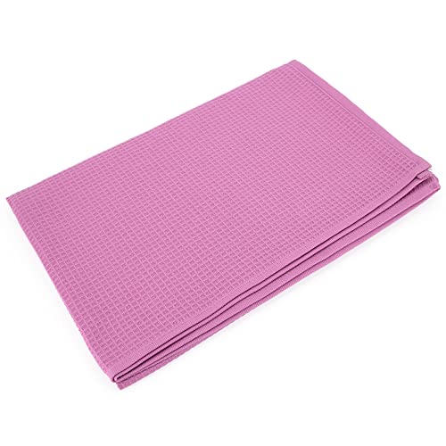 Linnea Badetuch 90 x 160 cm Waffelpique Pure Waffle 300 g/m² rosa Lavendel von Linnea