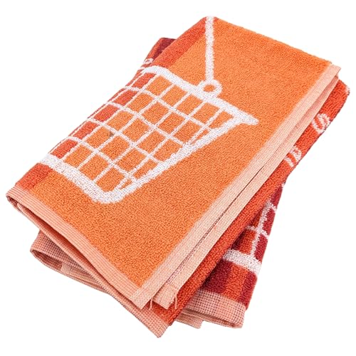 Set mit 2 Geschirrtüchern, Frottee, Kollektion Basket, 50 x 50 cm, Orange von Linnea