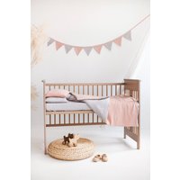 Bettwäsche-Set Krippe Kinderbett, Kleinkind Mädchen Bettwäsche Mit Bettbezug 90130 cm, Doppelseitige von LinneriKids