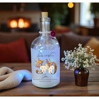 Personalisiertes Flaschenlicht & Geldgeschenk Zur Goldhochzeit 50 Jahre Jubiläum Mit Blumen - Geschenke Goldenen Hochzeit Personalisiertes Flaschenlicht & Geldgeschenk Zur Goldhochzeit 50 Jahre Jubiläum Mit Blumen - Geschenke Goldenen Hochzeit von LinnieUndRelli