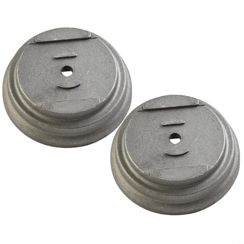 2 Stück Edelstahl Grasabdeckung Guard Blade Base Kompatibel mit Elektro-Rasenmäher und Freischneider, Gartenwerkzeug Ersatz von Linnkyfloa