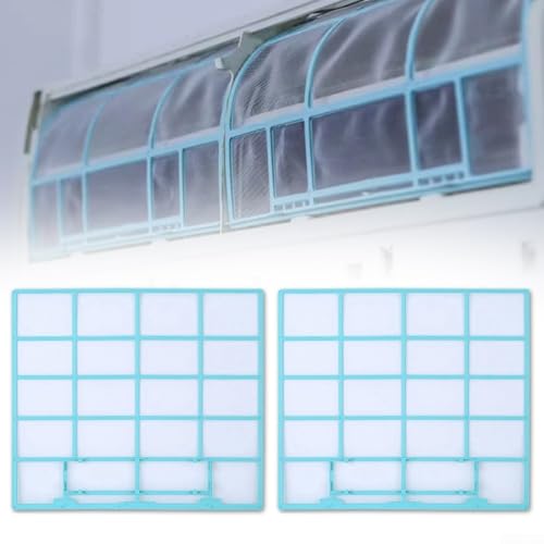 2 x hängende Staubschutzfilter für Klimaanlagenfilter im Innenbereich, um Staubansammlungen zu reduzieren und den Luftstrom des Systems aufrechtzuerhalten (37,5 x 33 cm) von Linnkyfloa
