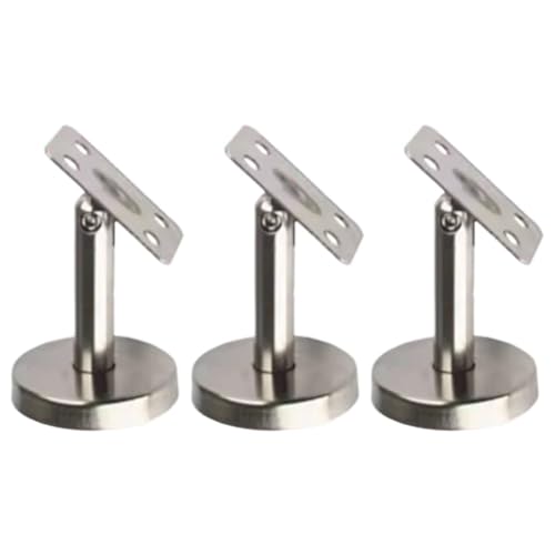 3 Edelstahl-Handlaufhalterungen verstellbar und stabile Unterstützung für sicheren und sicheren Gebrauch (60 mm-B) von Linnkyfloa