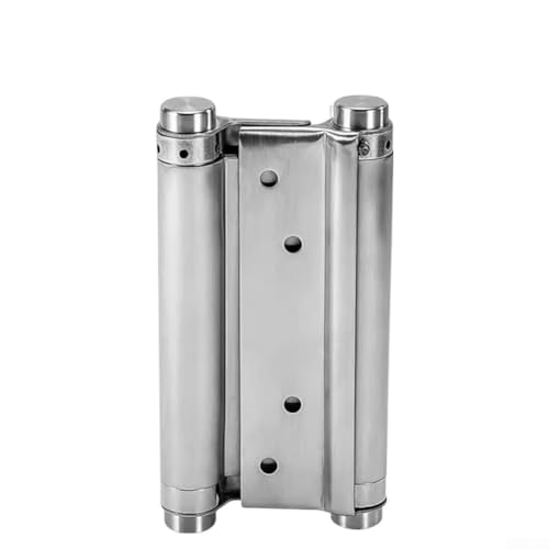Double Action Spring Door Hinges, Heavy Duty Kugellager Self Closing Stainless Steel Double Action Spring Hinges with Screws and Adjusting Pin (20.3 cm) von Linnkyfloa