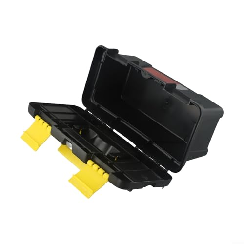 Linnkyfloa 25,4 cm zweilagiger Kunststoff-Werkzeugkasten mit großem Fassungsvermögen, Verriegelungsriegeln, verstärktem Griff und Metallscharnieren für sichere Aufbewahrung von Werkzeug und Zubehör in Linnkyfloa 25,4 cm zweilagiger Kunststoff-Werkzeugkasten mit großem Fassungsvermögen, Verriegelungsriegeln, verstärktem Griff und Metallscharnieren für sichere Aufbewahrung von Werkzeug und Zubehör in von Linnkyfloa