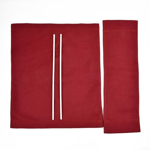 Linnkyfloa Canvas Regiestuhl Ersatzbezüge Outdoor Garten Sitzbezug Set Mehrere Farboptionen Wasserdichtes Material (rot) von Linnkyfloa