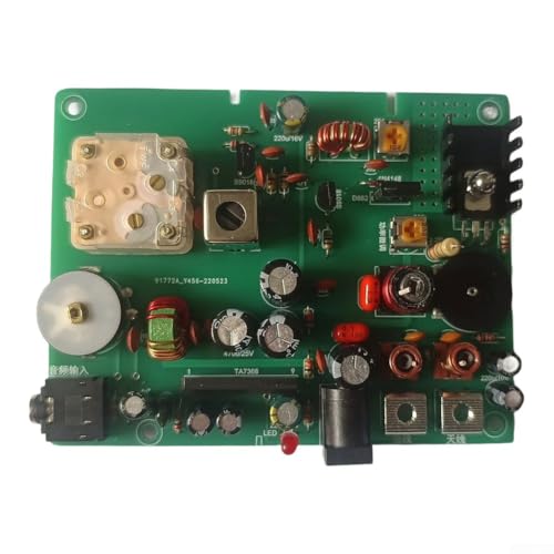 Linnkyfloa DIY AM Transmitter Kit 530-1600kHz Mittelwelle Funksignalquelle mit Schallverstärkung Hochfrequenzoszillator Tiefpassfilter für kabelloses Audio (Endbearbeitung) von Linnkyfloa