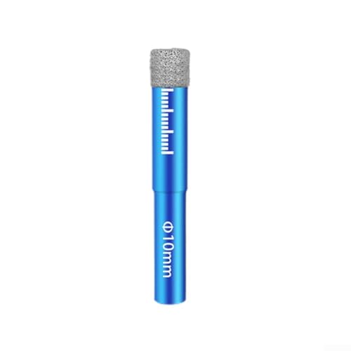 Linnkyfloa Gelöteter Bohrer, Lochöffner für Granit, Keramik, Fliesen, Marmor, Porzellan, Glas, Trockenbohren mit integriertem Schmiermittel (10 mm) von Linnkyfloa