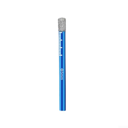 Linnkyfloa Gelöteter Bohrer, Lochöffner für Granit, Keramik, Fliesen, Marmor, Porzellan, Glas, Trockenbohren mit integriertem Schmiermittel (5 mm) von Linnkyfloa