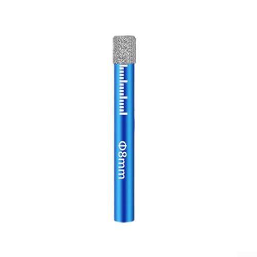 Linnkyfloa Gelöteter Bohrer, Lochöffner für Granit, Keramik, Fliesen, Marmor, Porzellan, Glas, Trockenbohren mit integriertem Schmiermittel (8 mm) von Linnkyfloa