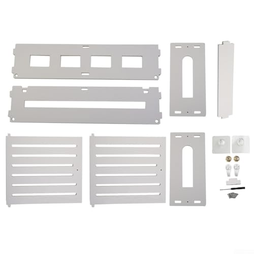 Linnkyfloa Kabelloses Router Rack – Wärmeableitung Kunststoff Gitter Design Wandhalterung Wasserdicht für Zuhause Wohnzimmer TV Set Top Box (F) von Linnkyfloa