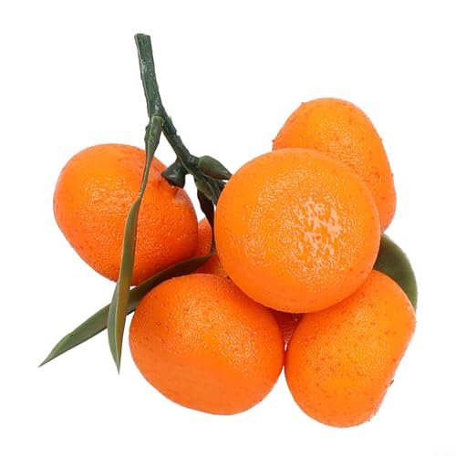 Linnkyfloa Lebensechte künstliche Orangen Dekoration – Schaumstoff-Frucht-Requisiten für Küche, Esstisch, Restaurant, Haus, Party, Display (6 Köpfe) von Linnkyfloa