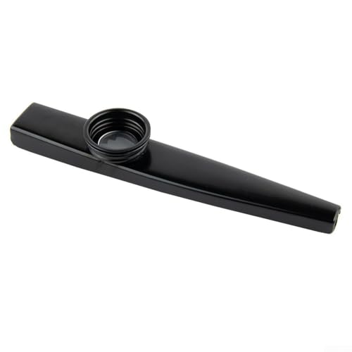 Linnkyfloa Leichte Aluminium-Metall-Kazoo-Mund-Harfe für Anfänger-Musiker, 12 cm, tragbares Musikinstrument in mehreren Farben, perfekt für Partnerauftritte (schwarz) von Linnkyfloa
