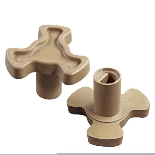 Linnkyfloa Mikrowellen-Drehteller-Kupplung – mit D-Loch-Design, Glasplatte, Verbindungsschaft, Ersatzteil für Küchengeräte (A) von Linnkyfloa