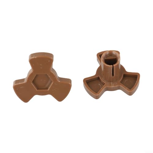 Linnkyfloa Mikrowellen-Drehteller-Kupplung – mit D-Loch-Design, Glasplatte, Verbindungsschaft, Ersatzteil für Küchengeräte (B), 2 Stück von Linnkyfloa