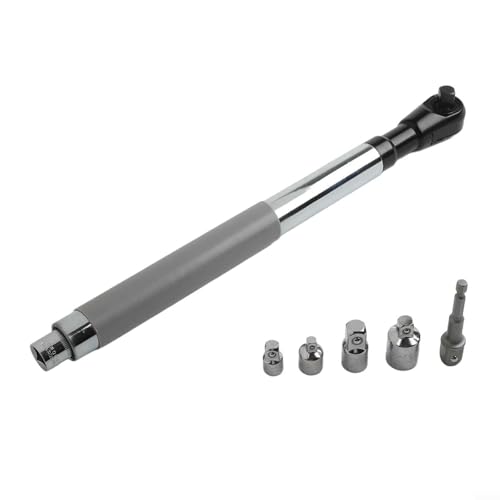 Linnkyfloa Schraubenschlüssel mit hohem Drehmoment, 16,8–33,6 kg, Chromstahl, schlanker 4 cm Hals für enge Bereiche mit 3-Sekunden-Schnellwechsel, kompatibel mit 3/8 und 1/4 Treibern (3-teiliges Set) Linnkyfloa Schraubenschlüssel mit hohem Drehmoment, 16,8–33,6 kg, Chromstahl, schlanker 4 cm Hals für enge Bereiche mit 3-Sekunden-Schnellwechsel, kompatibel mit 3/8 und 1/4 Treibern (3-teiliges Set) von Linnkyfloa