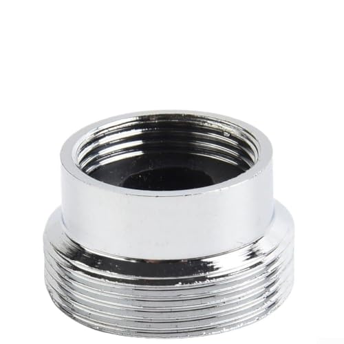 Linnkyfloa Wassersparender Wasserhahn-Anschluss, Metall-Wasserhahn-Adapter, Innengewinde, üblicher Wasserhahn-Anschluss, 16–22 mm, Silber (16 mm-22 mm) von Linnkyfloa