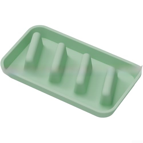 Silikon-Taco-Tablett für Tortillas mit rutschfester Unterseite, flexible, leicht zu reinigende Servierschale für mehrere Tacos und Beläge (blaugrün) von Linnkyfloa