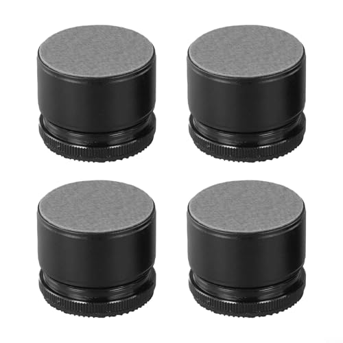 Verstellbare Betterhöhungen, 4-teiliges Set zur Geräuschreduzierung und Möbelunterstützung (schwarz) von Linnkyfloa