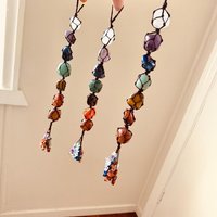 7 Chakren Hängend | Heilsteine Hone Dekor Auto Accessoire Charm Schutz von LinoCrystals