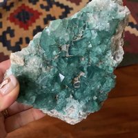 Roher Grüner Fluorit - Cluster von LinoCrystals