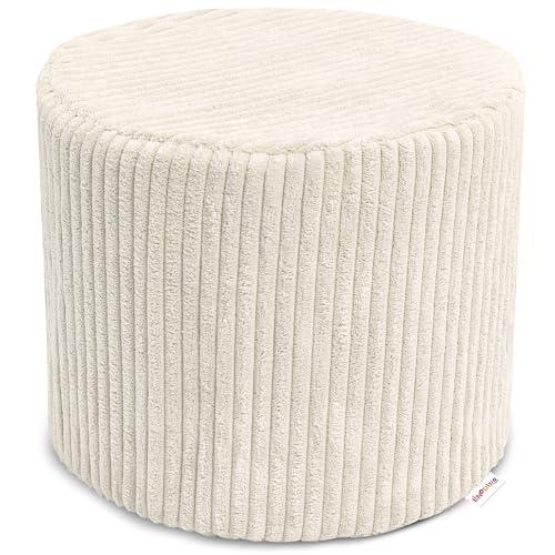 Linodino® Knuffelpouf – Spielsofa Add-on I Spieltisch & Kinderhocker & Baustein in einem I Modul-Erweiterung für kreative Spielwelten im Kinderzimmer I Elfenzauber Beige von Linodino