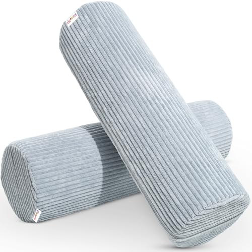 Linodino® Kuschelrollen – Spielsofa Add-ons im 2er-Set | Erweiterungs-Bauteile als Armlehnen, Rollelemente oder kreatives Bauteil für das Kinderzimmer I Kuschelrollen I Einhornblau von Linodino