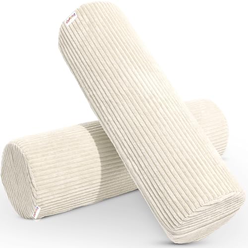 Linodino® Kuschelrollen – Spielsofa Add-ons im 2er-Set | Erweiterungs-Bauteile als Armlehnen, Rollelemente oder kreatives Bauteil für das Kinderzimmer I Elfenzauber Beige von Linodino